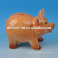 Blue pig design ceramic money box ,saving money bank